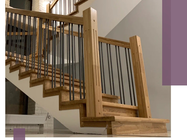 Реставрация деревянных и металлических лестниц в Добрянке