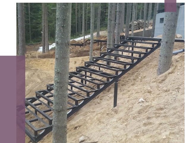 Монтаж металлических лестниц в Добрянке от 13385 руб. 