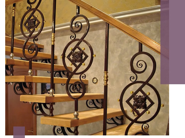 Изготовление кованых лестниц под ключ в Добрянке