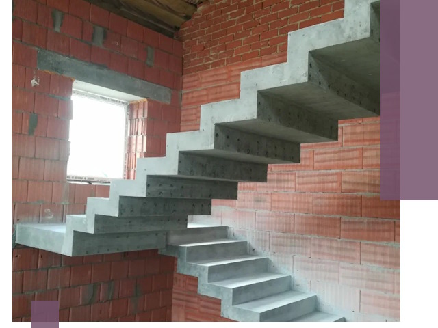 Бетонные лестницы под ключ в Добрянке: монтаж, демонтаж, ремонт