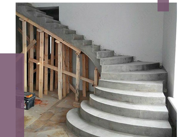 Изготовление бетонных лестниц под ключ в Добрянке от 19699 руб. | ПРОЛЁТ-Дбр