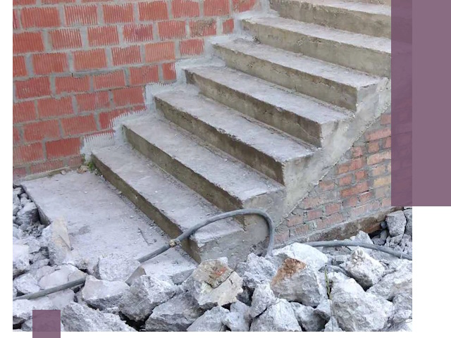 Демонтаж бетонных лестниц в Добрянке: быстро и безопасно