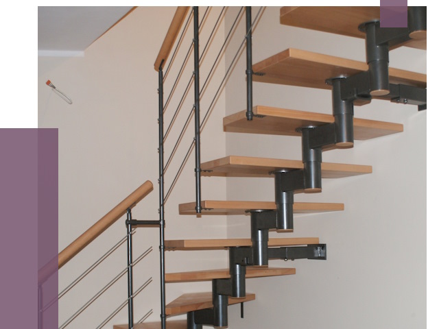 Изготовление модульных лестниц в Добрянке от 11365 руб. 