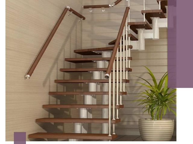 Изготовление модульных лестниц под ключ в Добрянке