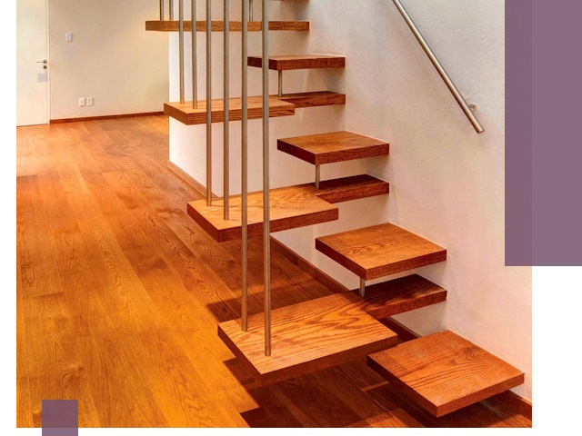 Лестницы «гусиный шаг» на заказ в Добрянке для узких пространств