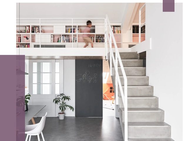 Лестницы для двухуровневой квартиры в Добрянке от 174260 руб. | ПРОЛЁТ-Дбр