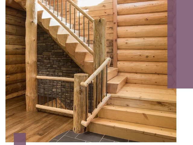 Лестницы в баню под заказ и профессиональный монтаж в Добрянке