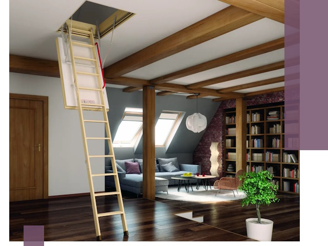 Чердачные лестницы под ключ в Добрянке: изготовление и монтаж