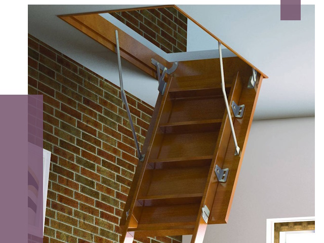 Установка чердачной лестницы в Добрянке от 7728 руб. | ПРОЛЁТ-Дбр