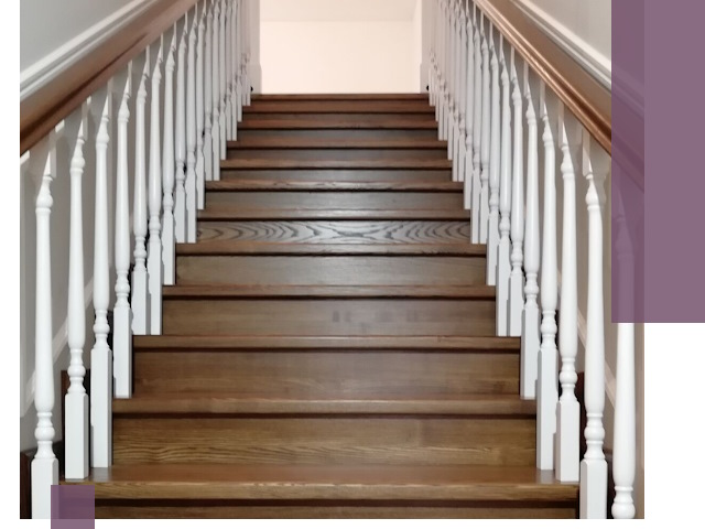 Лестницы из ясеня на заказ в Добрянке — изготовление и монтаж