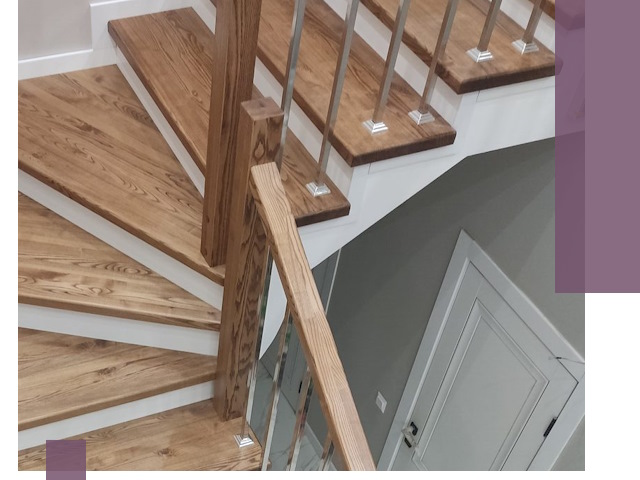 Обшивка металлических лестниц под ключ в Добрянке