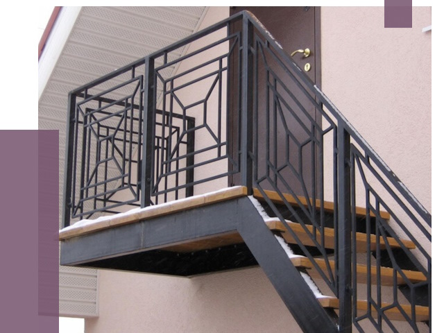Металлические перила в Добрянке от 4243 руб.  | ПРОЛЁТ-Дбр