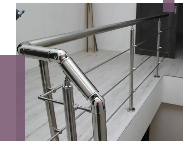 Перила из нержавеющей стали в Добрянке от 8890 руб. под ключ | ПРОЛЁТ-Дбр