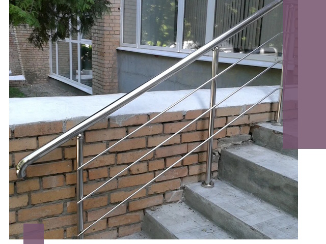 Перила из нержавеющей стали высокого качества в Добрянке