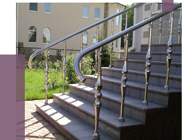 Перила для крыльца в Добрянке от 10607 руб. — монтаж ПРОЛЁТ-Дбр