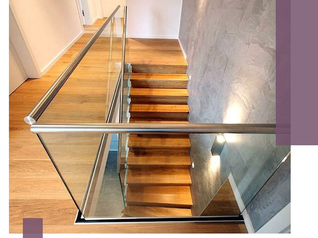 Перила для лестницы в доме — изготовление и монтаж в Добрянке