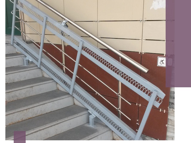 Изготовление откидных пандусов под ключ в Добрянке