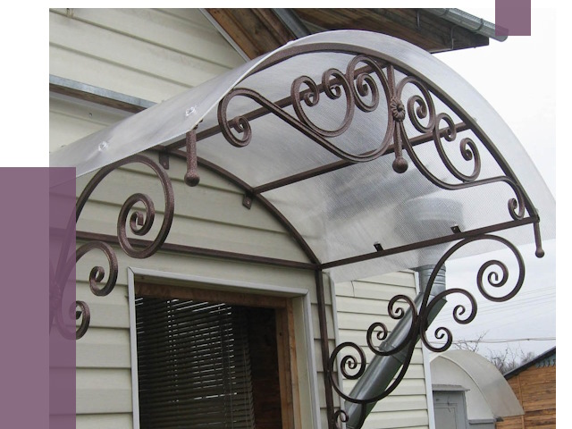 Изготовление козырьков в Добрянке от 7273 руб. — заказать | ПРОЛЁТ-Дбр