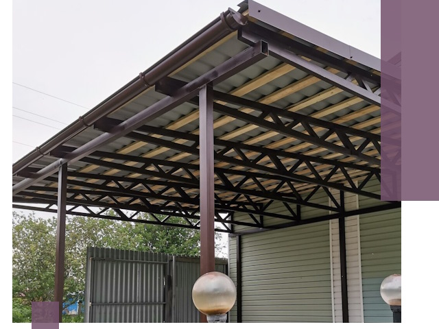 Навесы под ключ в Добрянке: изготовление, монтаж и гарантия