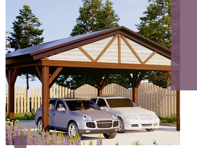 Навесы для автомобиля в Добрянке — изготовление и монтаж