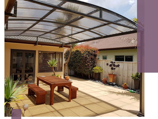 Навесы во двор под ключ в Добрянке — изготовление и монтаж