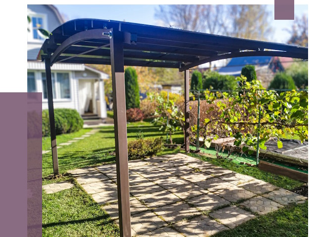 Навесы для дачи в Добрянке от 12577 руб. под ключ — ПРОЛЁТ-Дбр