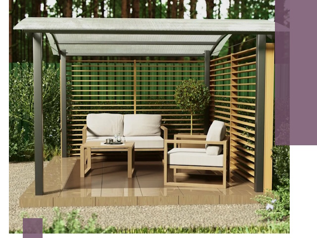 Навесы для дачи в Добрянке: изготовление, монтаж и демонтаж