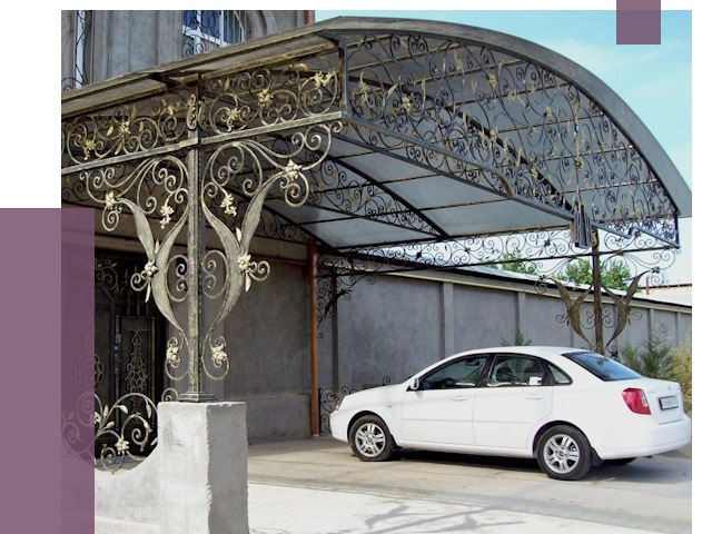 Кованые навесы в Добрянке от 14395 руб. | ПРОЛЁТ-Дбр