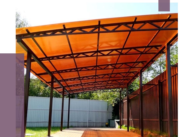 Односкатные навесы под ключ в Добрянке от 12981 руб. 