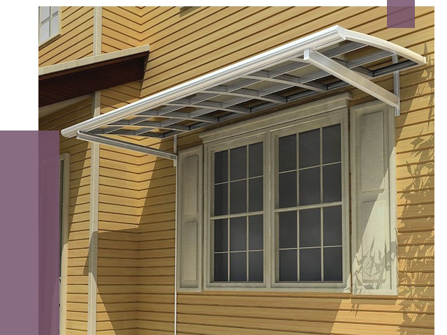 Козырьки над окнами в Добрянке от 7526 руб. — монтаж, покупки | ПРОЛЁТ-Дбр
