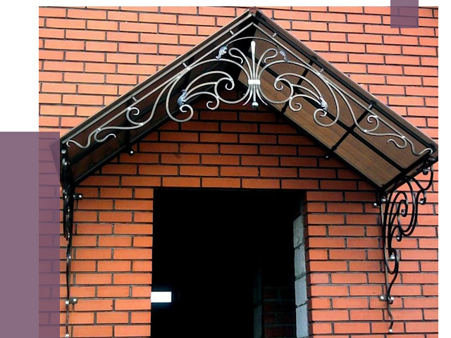 Металлические козырьки в Добрянке от 10557 руб. 