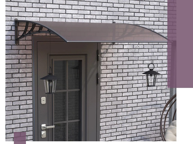 Недорогие козырьки и навесы под ключ в Добрянке