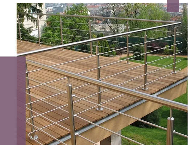 Алюминиевые парапеты в Добрянке под ключ от 7678 руб. 