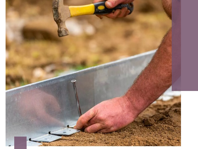 Монтаж металлических бордюров в Добрянке быстро и качественно
