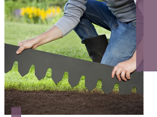 Металлические бордюры для газона в Добрянке — изготовление и монтаж