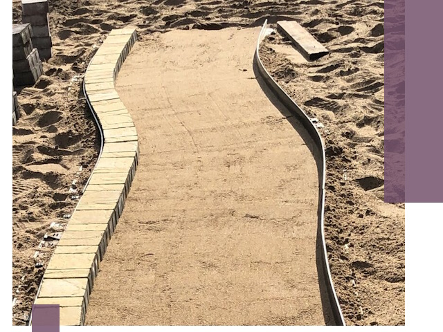 Металлические бордюры для тротуаров в Добрянке — прочные и долговечные