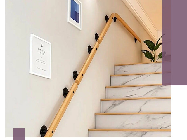 Поручни металлические и деревянные под ключ в Добрянке