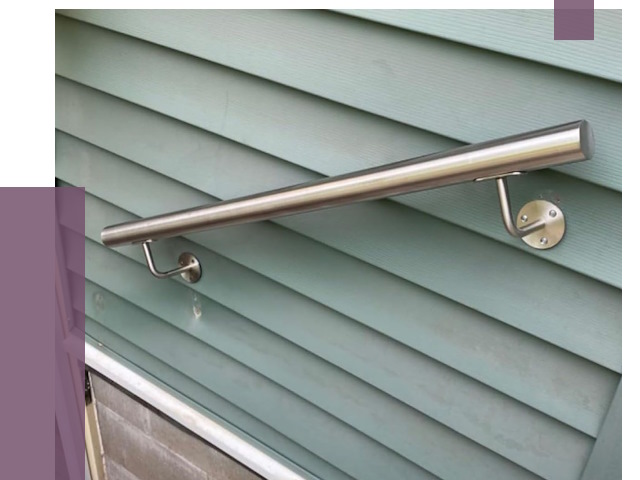 Поручни из нержавеющей стали в Добрянке от 7577 руб.  | ПРОЛЁТ-Дбр